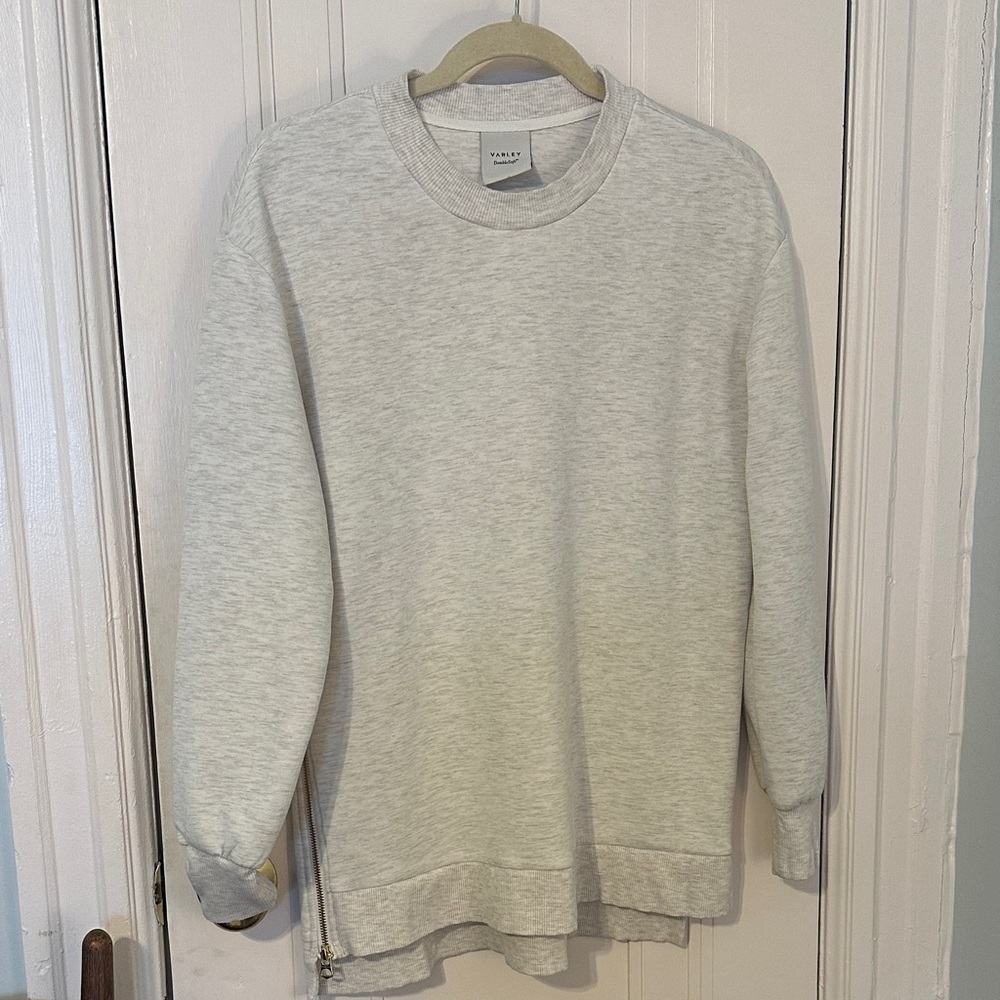 Varley Double Soft Gabriella Egret (Cream) Crewneck Sweater